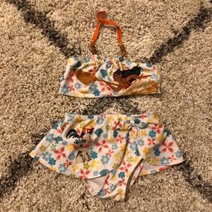 Disney Moana 2 piece bathing suit